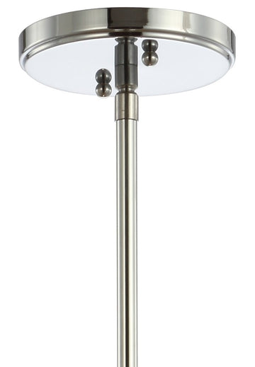 Kurtz School House Adjustable Drop Metal/Glass LED Pendant